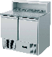 King KPS900.HD 2 Door Refrigerated Pizza Prep Counter with Granite Top