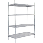 Craven 4 Tier Nylon Coated Wire Shelving 1700x1175x491mm CE114