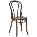 Fameg Bentwood Bistro Side Chairs Walnut Finish (Pack of 2) CF139