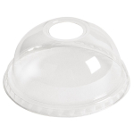Plastico Domed Lids With Hole 95mm (Pack of 1000) DE133