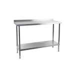 Holmes Stainless Steel Wall Table with Upstand 600mm DR020