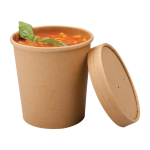 Colpac Recyclable Kraft Microwavable Soup Cups 450ml / 16oz (Pack of 500) FA370