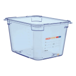 Araven ABS Food Storage Container Blue GN 1/2 200mm GP586